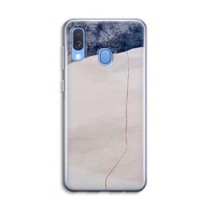CaseCompany Stone White: Samsung Galaxy A40 Transparant Hoesje