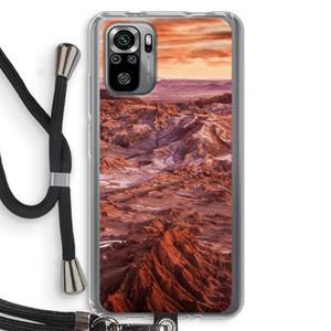 CaseCompany Mars: Xiaomi Redmi Note 10S Transparant Hoesje met koord