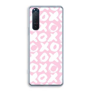 CaseCompany XOXO: Sony Xperia 5 II Transparant Hoesje
