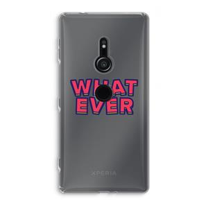 CaseCompany Whatever: Sony Xperia XZ2 Transparant Hoesje