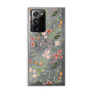 CaseCompany Sweet little flowers: Samsung Galaxy Note 20 Ultra / Note 20 Ultra 5G Transparant Hoesje