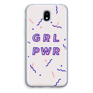 CaseCompany GRL PWR: Samsung Galaxy J5 (2017) Transparant Hoesje
