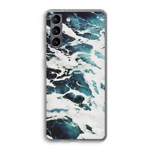 CaseCompany Golven: Samsung Galaxy S21 Transparant Hoesje