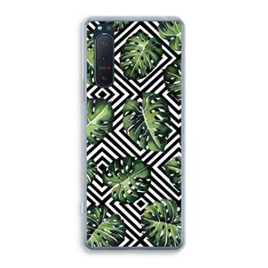 CaseCompany Geometrische jungle: Sony Xperia 5 II Transparant Hoesje