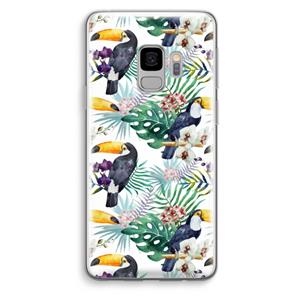 CaseCompany Tukans: Samsung Galaxy S9 Transparant Hoesje