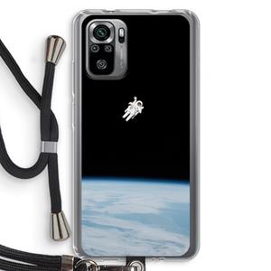 CaseCompany Alone in Space: Xiaomi Redmi Note 10S Transparant Hoesje met koord