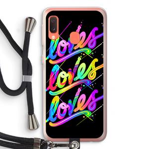 CaseCompany Loves: Samsung Galaxy A20e Transparant Hoesje met koord