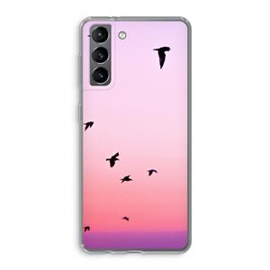 CaseCompany Fly away: Samsung Galaxy S21 Transparant Hoesje