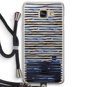 CaseCompany Verrassende lijnen: Samsung Galaxy A5 (2016) Transparant Hoesje met koord