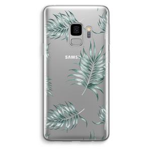 CaseCompany Simple leaves: Samsung Galaxy S9 Transparant Hoesje