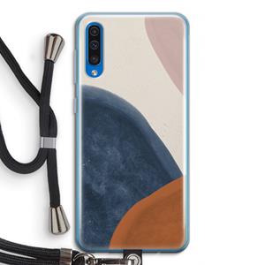 CaseCompany Geo #1: Samsung Galaxy A50 Transparant Hoesje met koord