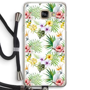 CaseCompany Gele kuif: Samsung Galaxy A5 (2016) Transparant Hoesje met koord