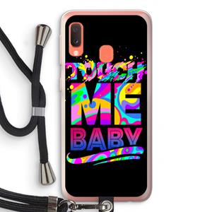 CaseCompany Touch Me: Samsung Galaxy A20e Transparant Hoesje met koord