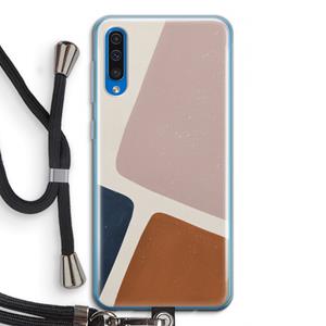 CaseCompany Geo #2: Samsung Galaxy A50 Transparant Hoesje met koord