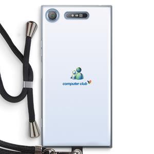 CaseCompany MSN: Sony Xperia XZ1 Transparant Hoesje met koord