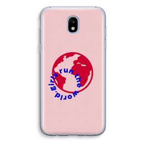 CaseCompany Run The World: Samsung Galaxy J5 (2017) Transparant Hoesje