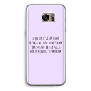 CaseCompany Regenboog: Samsung Galaxy S7 Edge Transparant Hoesje
