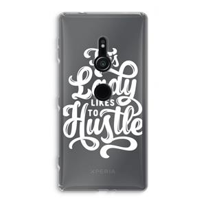 CaseCompany Hustle Lady: Sony Xperia XZ2 Transparant Hoesje