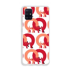 CaseCompany Dogs: Galaxy A51 4G Transparant Hoesje