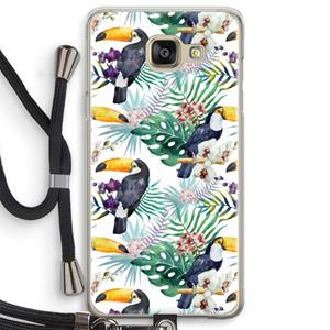CaseCompany Tukans: Samsung Galaxy A5 (2016) Transparant Hoesje met koord