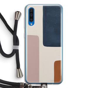 CaseCompany Geo #5: Samsung Galaxy A50 Transparant Hoesje met koord
