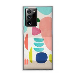CaseCompany Bold Rounded Shapes: Samsung Galaxy Note 20 Ultra / Note 20 Ultra 5G Transparant Hoesje