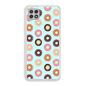 CaseCompany Donuts: Samsung Galaxy A22 4G Transparant Hoesje