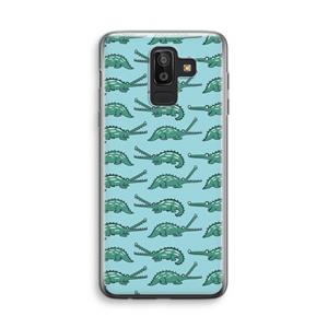 CaseCompany Kroko: Samsung Galaxy J8 (2018) Transparant Hoesje