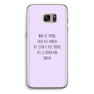 CaseCompany Sprong: Samsung Galaxy S7 Edge Transparant Hoesje