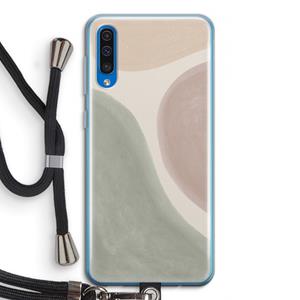 CaseCompany Geo #6: Samsung Galaxy A50 Transparant Hoesje met koord