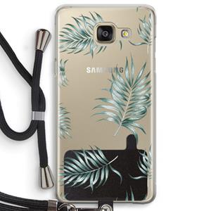 CaseCompany Simple leaves: Samsung Galaxy A5 (2016) Transparant Hoesje met koord