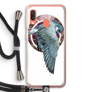 CaseCompany Golden Falcon: Samsung Galaxy A20e Transparant Hoesje met koord