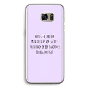 CaseCompany Tequila: Samsung Galaxy S7 Edge Transparant Hoesje