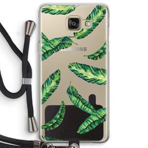 CaseCompany Lange bladeren: Samsung Galaxy A5 (2016) Transparant Hoesje met koord