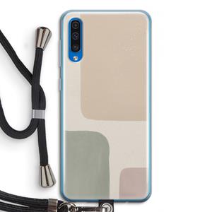 CaseCompany Geo #7: Samsung Galaxy A50 Transparant Hoesje met koord