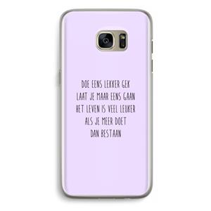 CaseCompany Gek: Samsung Galaxy S7 Edge Transparant Hoesje
