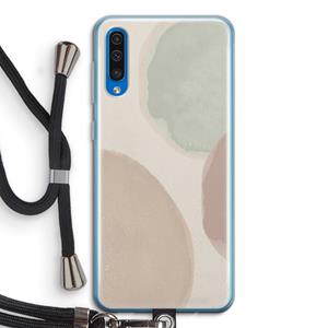 CaseCompany Geo #8: Samsung Galaxy A50 Transparant Hoesje met koord