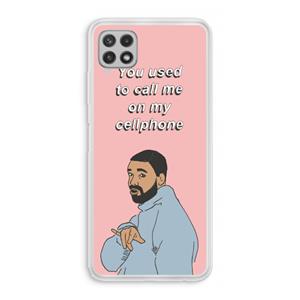 CaseCompany Hotline bling: Samsung Galaxy A22 4G Transparant Hoesje