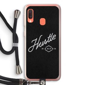 CaseCompany Hustle: Samsung Galaxy A20e Transparant Hoesje met koord