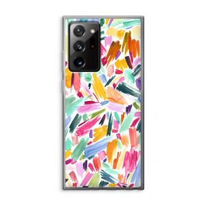 CaseCompany Watercolor Brushstrokes: Samsung Galaxy Note 20 Ultra / Note 20 Ultra 5G Transparant Hoesje
