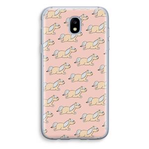 CaseCompany Ponys: Samsung Galaxy J5 (2017) Transparant Hoesje