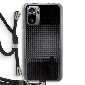 CaseCompany Musketon Halftone: Xiaomi Redmi Note 10S Transparant Hoesje met koord