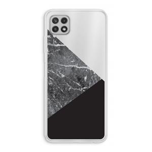 CaseCompany Combinatie marmer: Samsung Galaxy A22 4G Transparant Hoesje