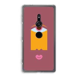 CaseCompany Mono V: Sony Xperia XZ2 Transparant Hoesje