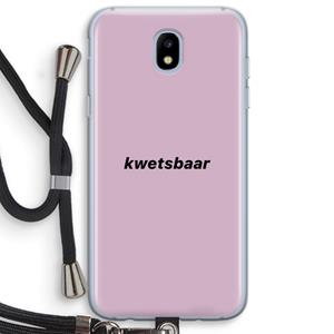 CaseCompany kwetsbaar: Samsung Galaxy J5 (2017) Transparant Hoesje met koord