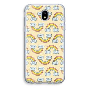 CaseCompany Regenboog: Samsung Galaxy J5 (2017) Transparant Hoesje