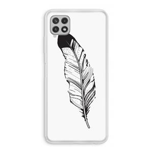 CaseCompany Pluim: Samsung Galaxy A22 4G Transparant Hoesje