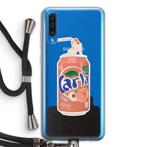 CaseCompany S(peach)less: Samsung Galaxy A50 Transparant Hoesje met koord