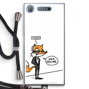 CaseCompany GSM secure: Sony Xperia XZ1 Transparant Hoesje met koord