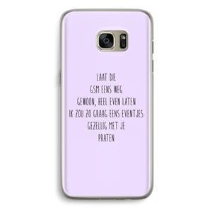 CaseCompany GSM: Samsung Galaxy S7 Edge Transparant Hoesje